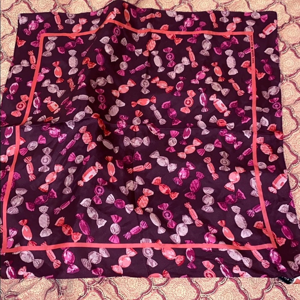 Kate Spade Candy Print Scarf - Pink and Purple